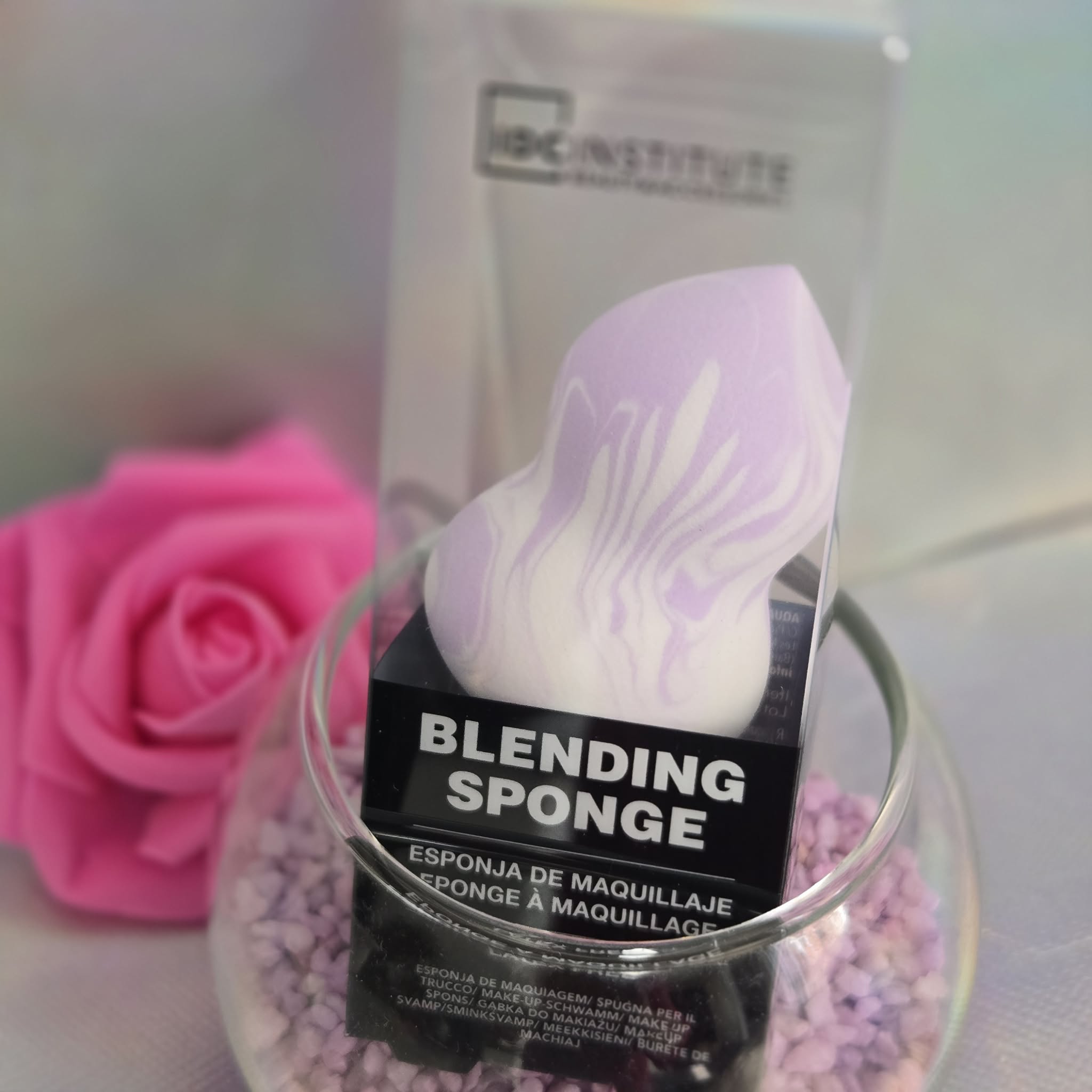 Éponge de maquillage marbrée Idc (assortiment de couleurs)