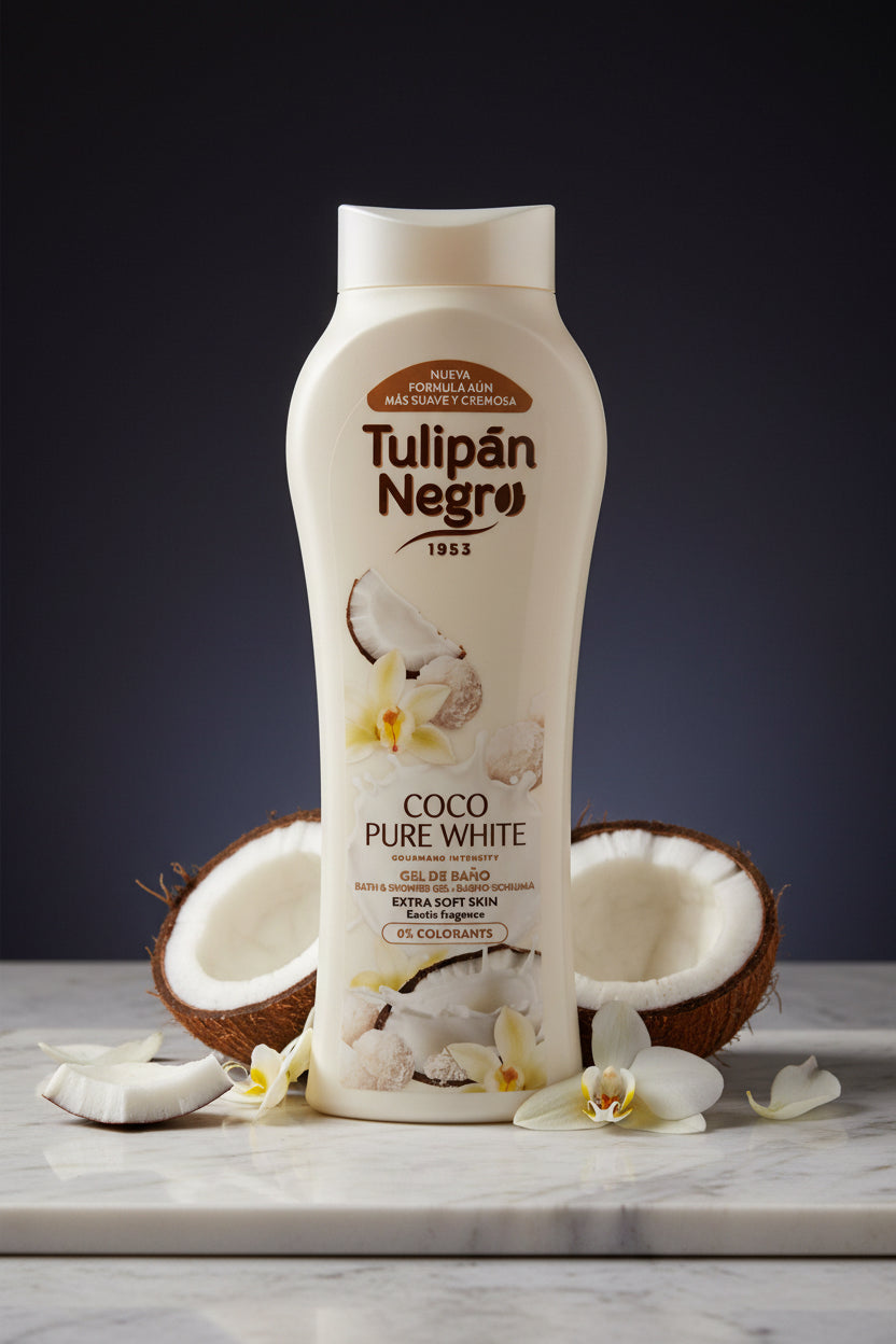 Gourmet & Scented Shower Gel with Coconut – Tulipan Negro (650 ml)