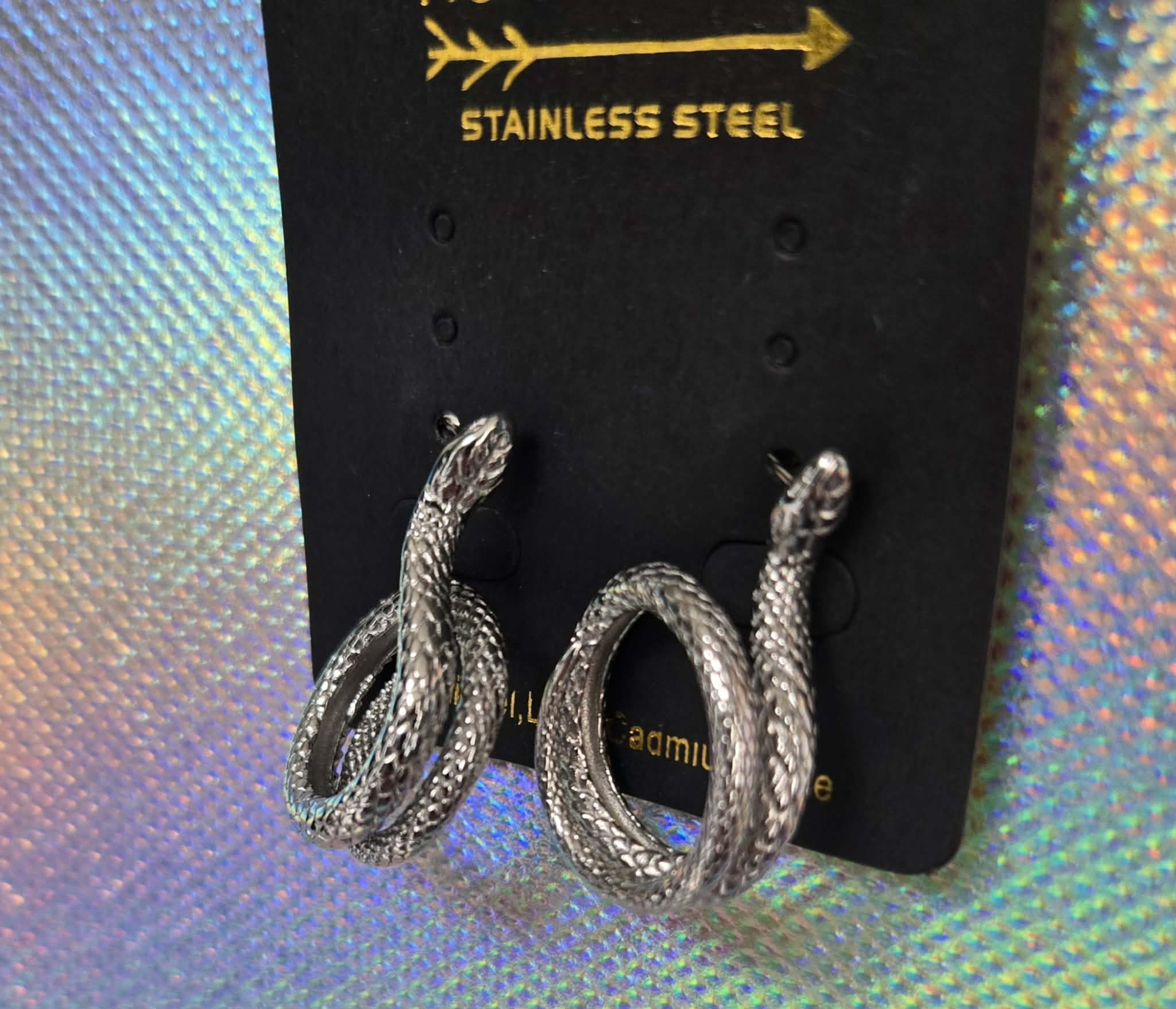 Boucles d’oreilles serpent