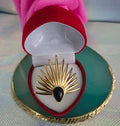 Anillo de moda con motivos dorados