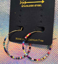 Aretes criollos coloridos