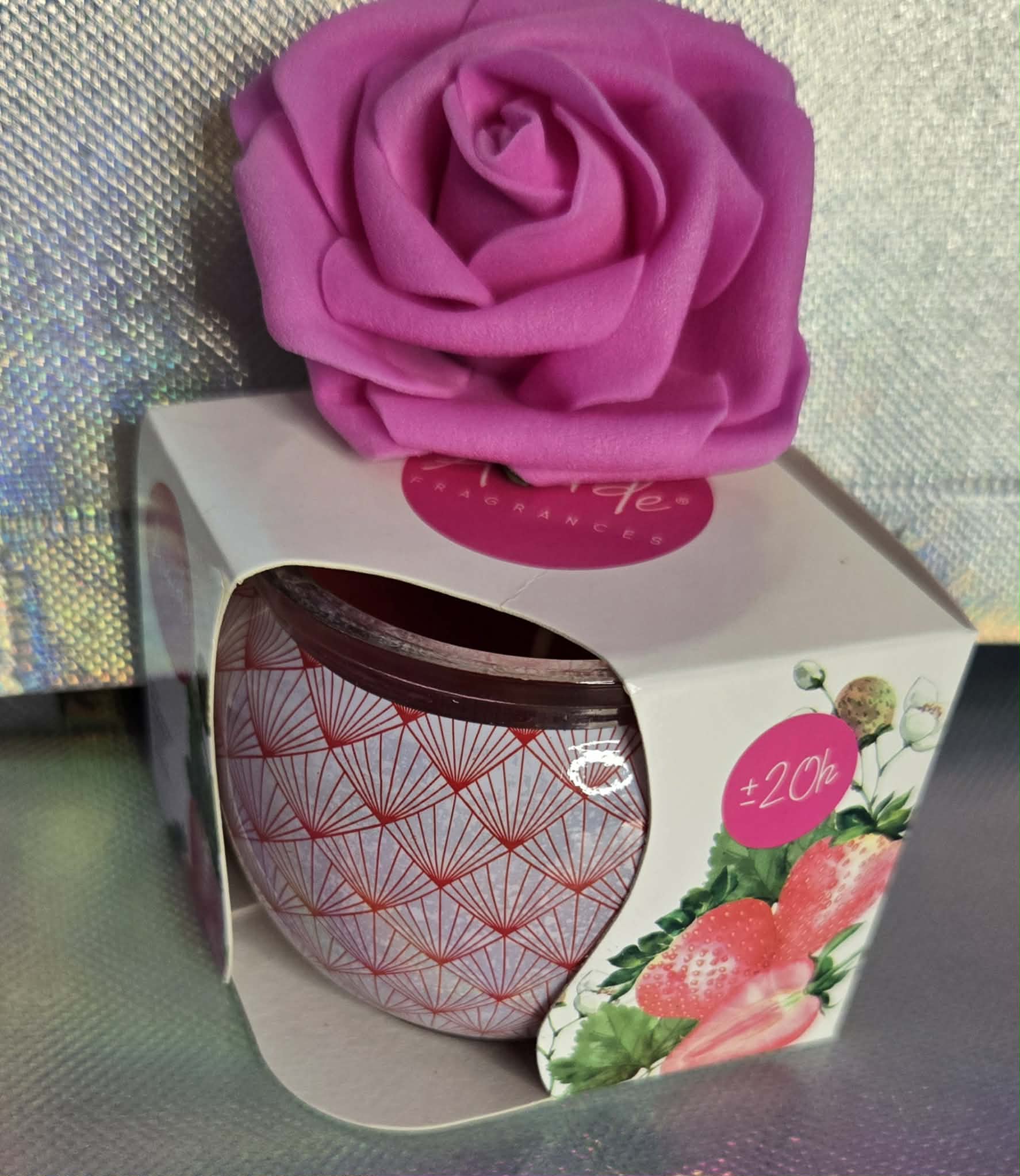 Bougie parfumée fraises