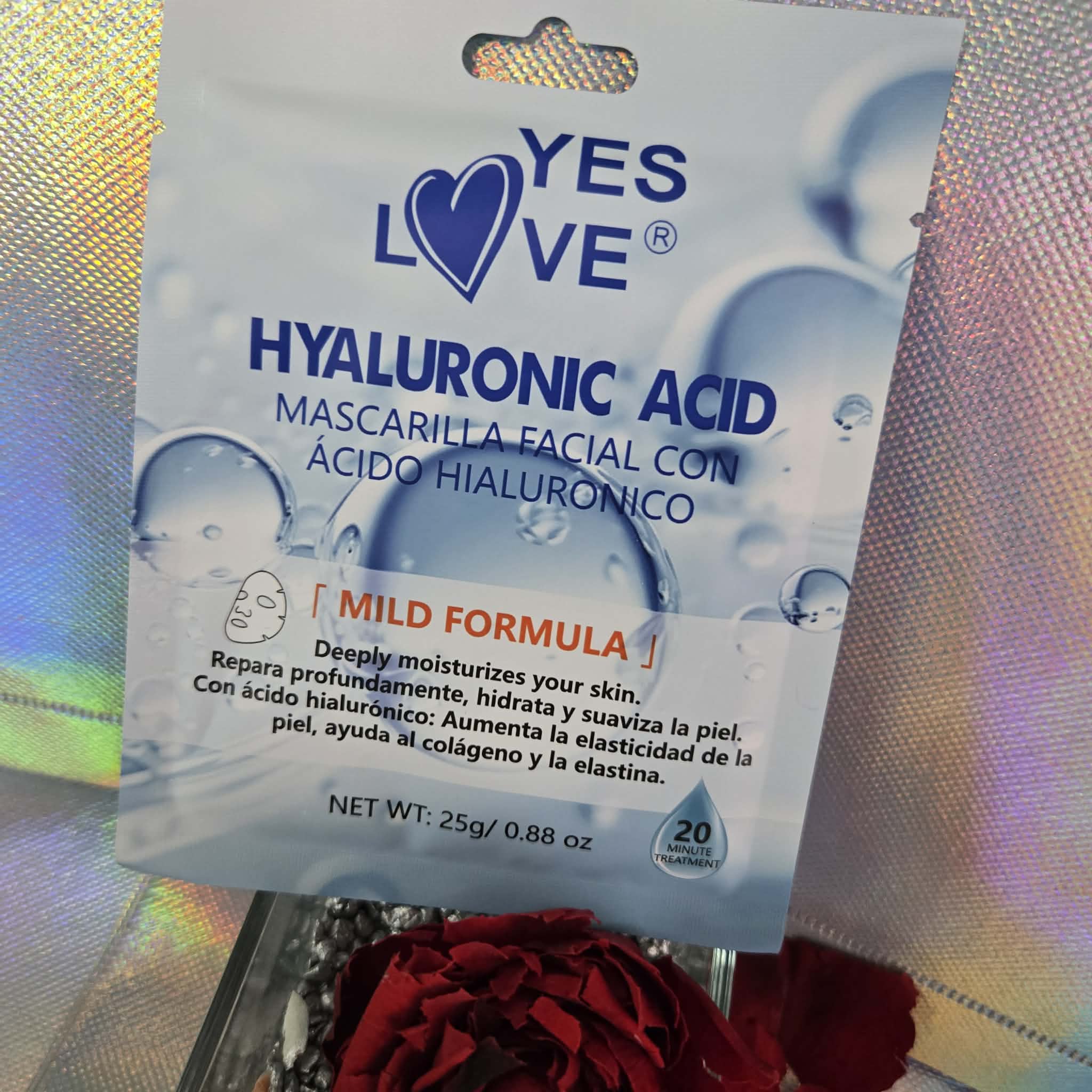 MASCARILLA FACIAL CON ÁCIDO HIALURÓNICO