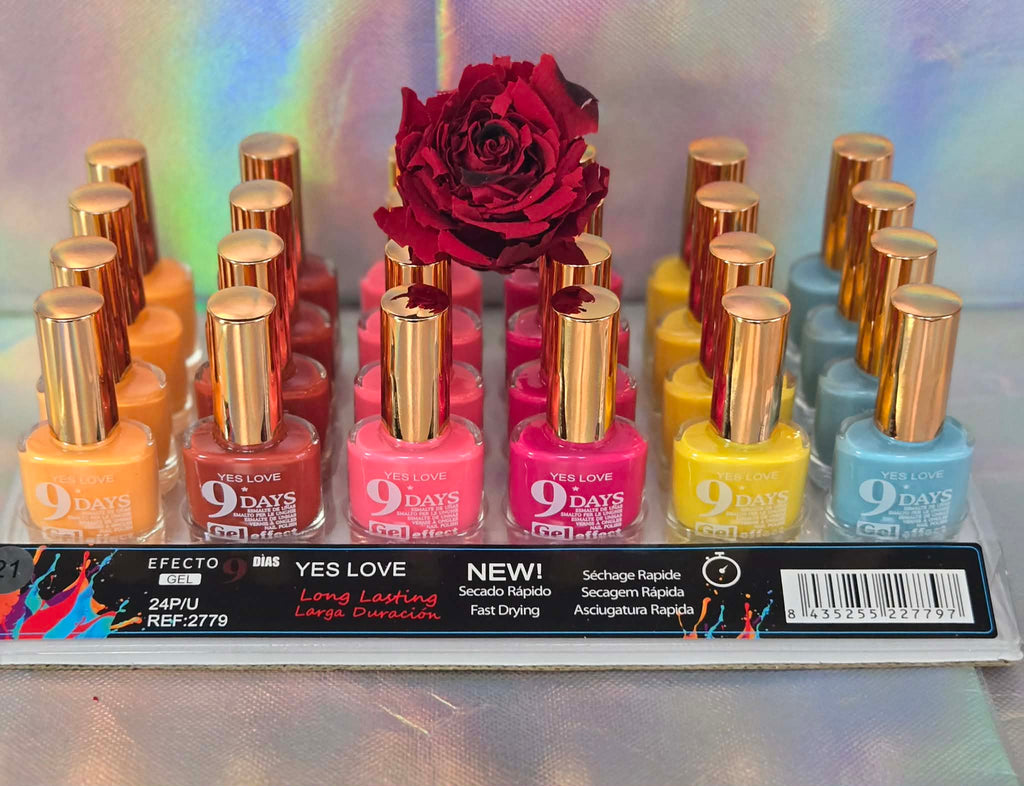 Esmalte efecto gel 9 días — Paleta