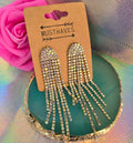 Gold Crystal Earrings