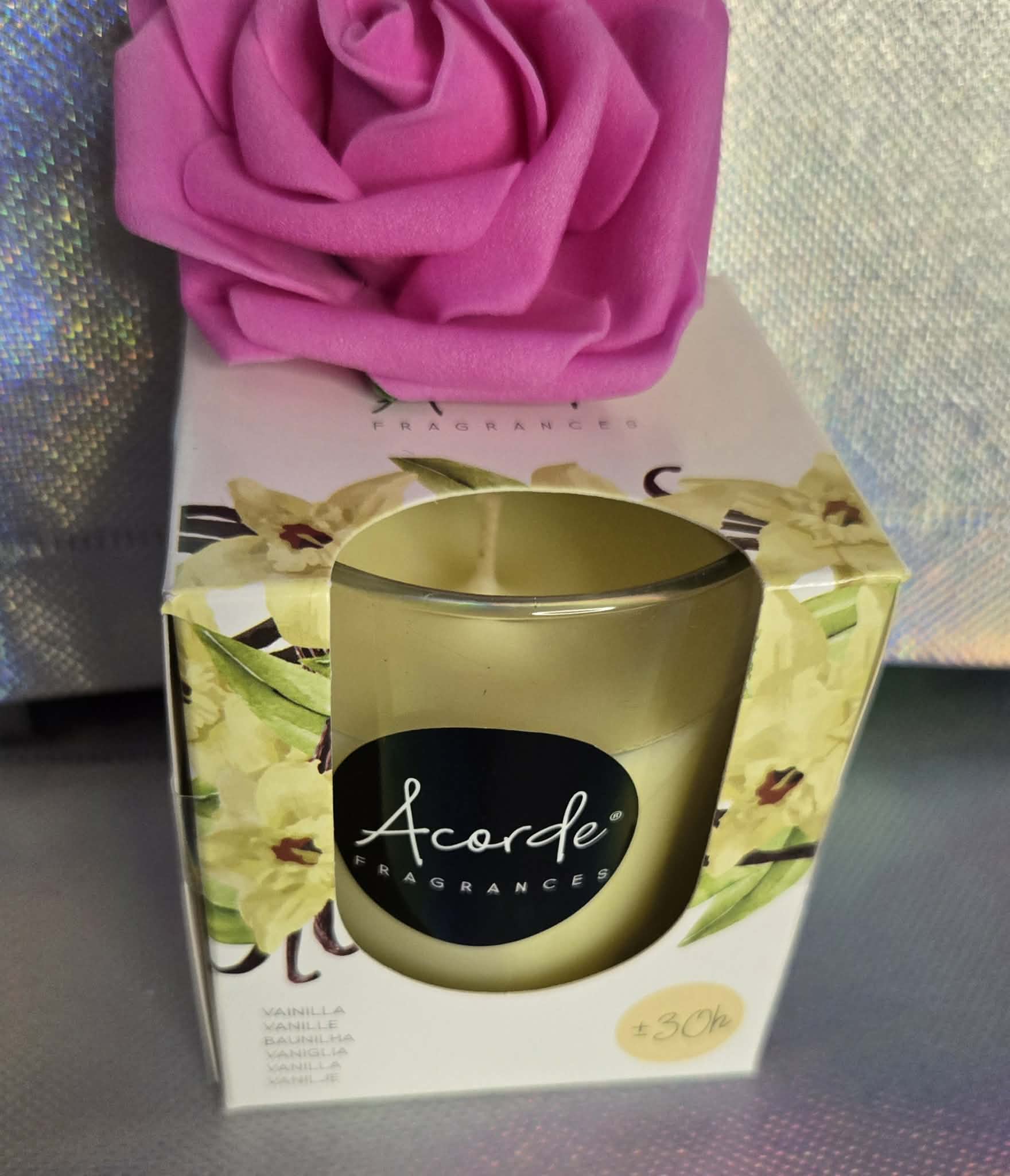 Bougie parfumée macarons vanille