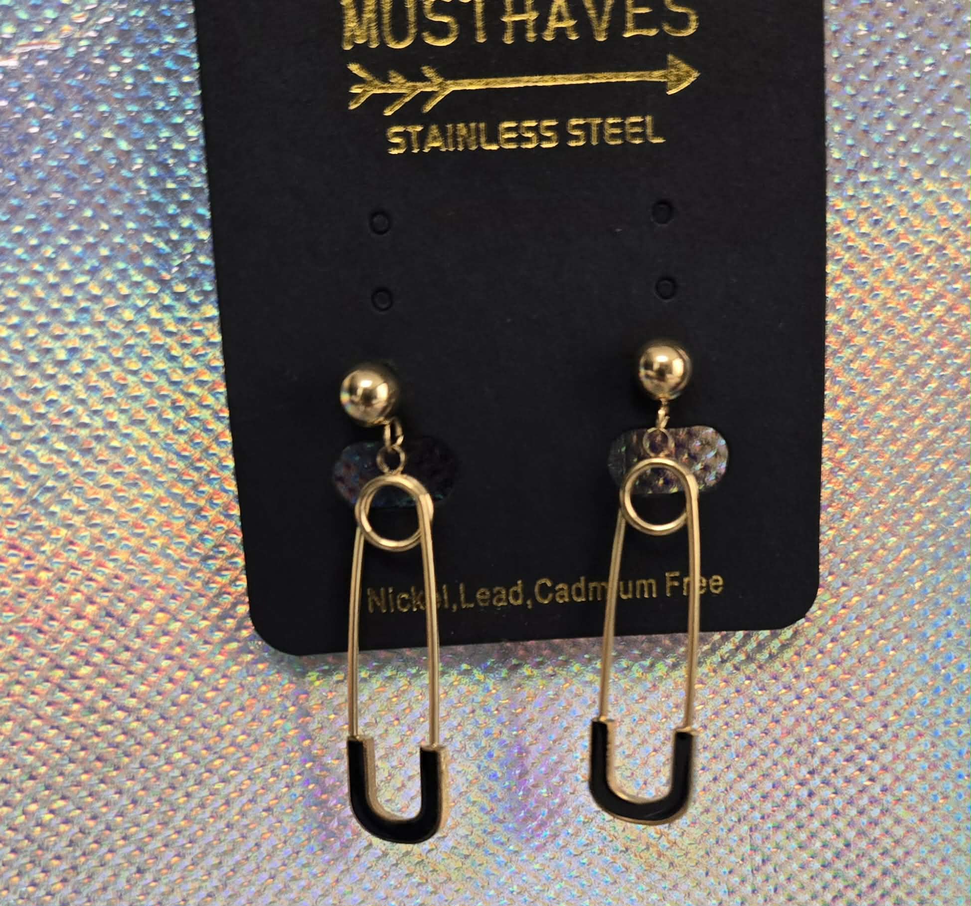 Boucle d’oreille épingles à nourrice