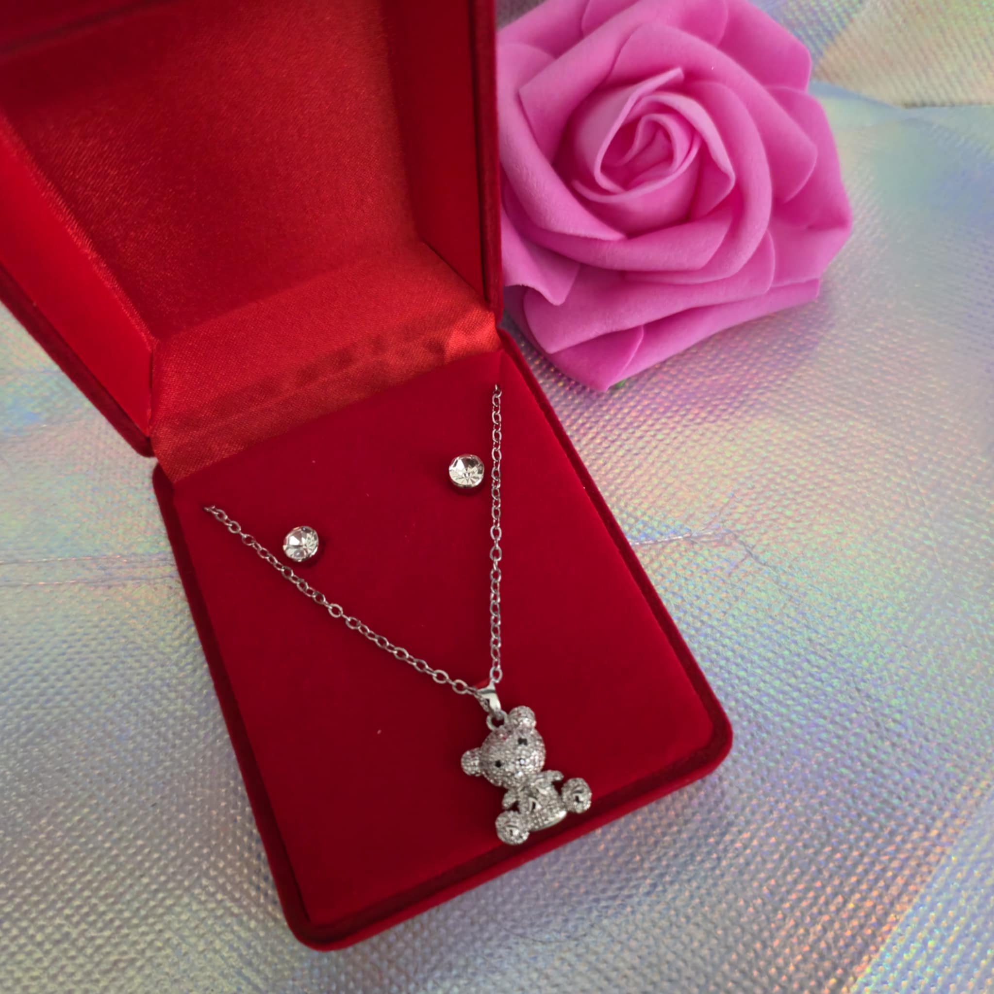 Coffret collier ourson