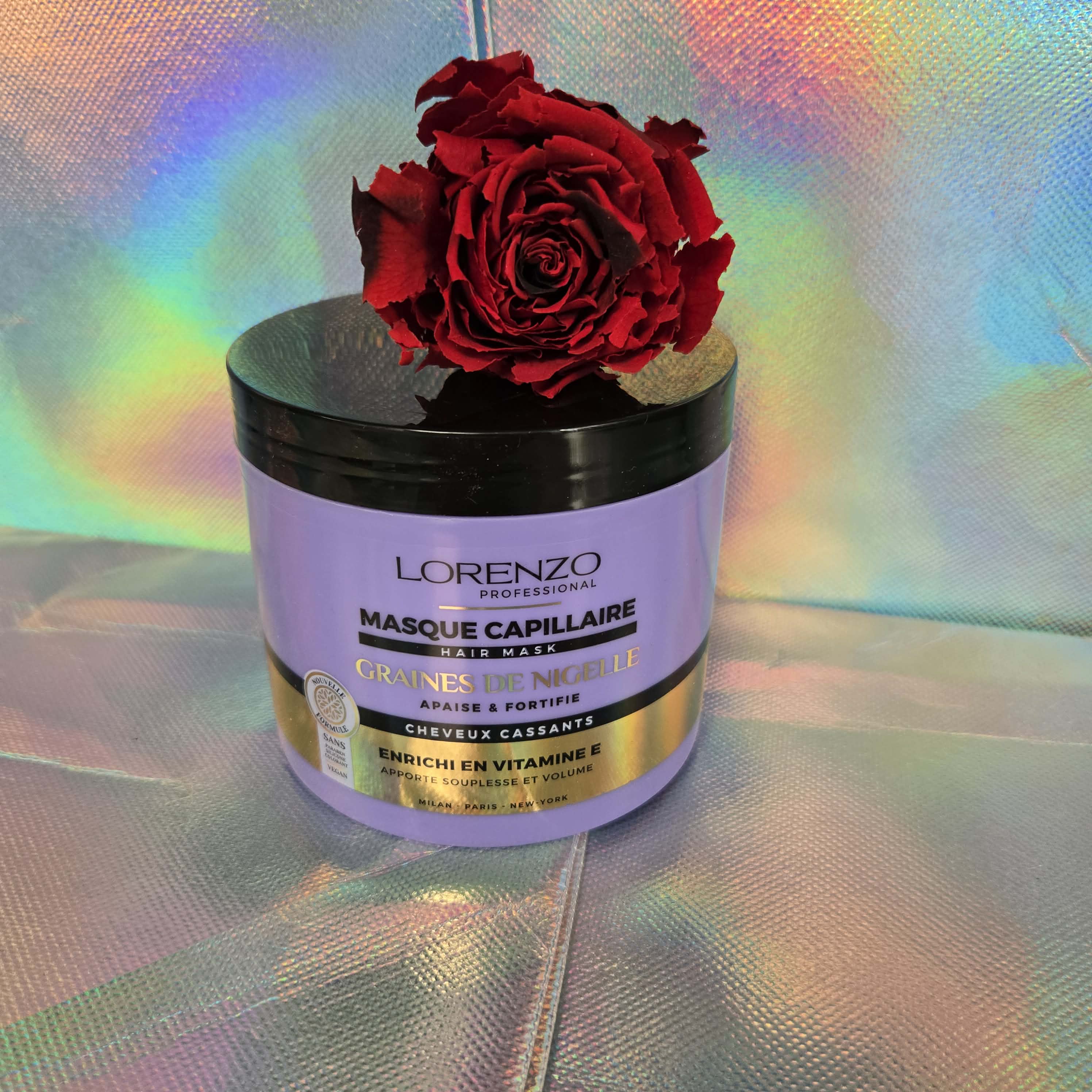 500ml Lorenzo Professional - Black Seed Oil - Hair Mask for Brittle Hair