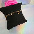 Pulsera de flores de acero inoxidable